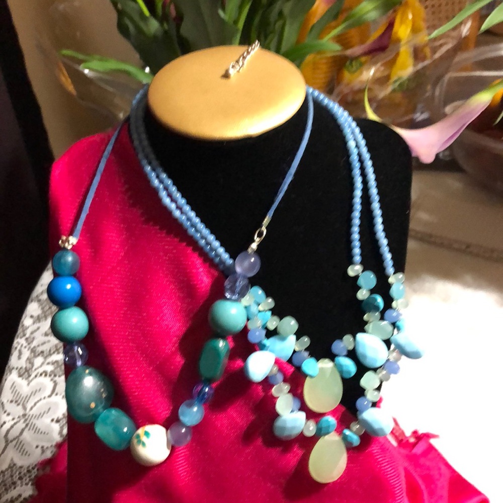 Two Vintage Return to the Ocean Necklaces